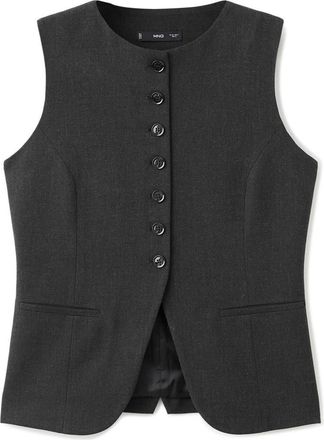 Mango Suit Vest in Grey at Nordstrom, Size X-Small