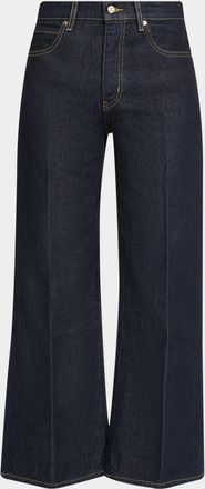 Frame Denim The Swing High-Rise Flare Ankle Jeans