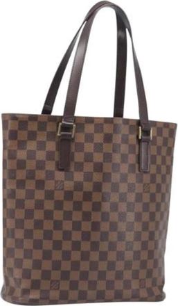 Louis Vuitton Pre-owned Vintage Damier Ebene Tote Bag - Dames - Vintage Shopper - Bruin - ONE Size - Vintage