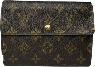 Louis Vuitton Pre-owned Vintage Leren Portemonnee - Dames - Vintage Accessoires - Bruin - ONE Size - Leer - Vintage