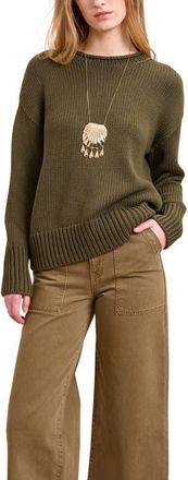 La Ligne Solid Marina Sweater in Olive at Nordstrom, Size X-Small