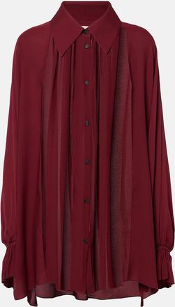 Khaite Ceelo sheer silk blouse