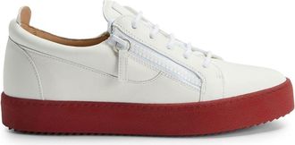 Giuseppe Zanotti Frankie leather low-top sneakers - men - Rubber/Leather - 50 - White