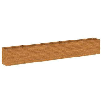 Berkfield Home Garden Raised Bed 482x50x69 cm Corten Steel in Brown | Size: 482 x 50 x 69 cm