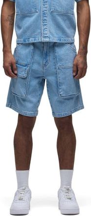 Hudson Industry Denim Cargo Shorts in Hazy at Nordstrom, Size 34