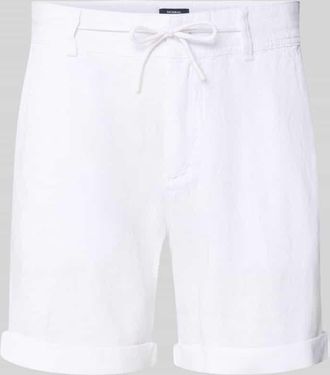 Mc Neal Leinenshorts mit Bindeg&uuml;rtel und Ges&auml;&szlig;taschen in Weiss, Gr&ouml;&szlig;e XXXL