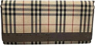 Burberry Pre-owned Wallets, female, Beige, Size: ONE SIZE Pre-owned Leather Wallet