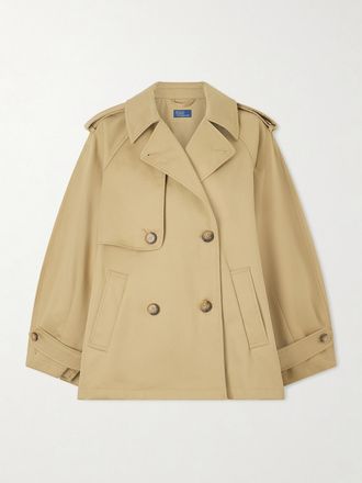 Polo Ralph Lauren Trench Doppiopetto In Gabardine Di Cotone - Neutri