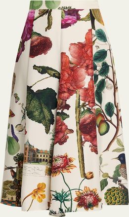 Libertine - Libertine Hollyhock Silk Midi Tulip Skirt