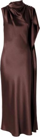 Pinko Pinko, Dames, Jurken, Bruin, Maat: XL
