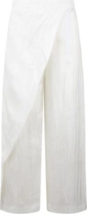 The Rose Ibiza Pantaloni in seta - Bianco
