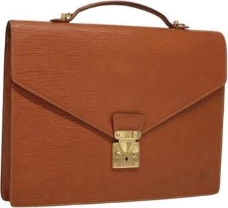Louis Vuitton Pre-owned Handbags, female, Brown, Size: ONE SIZE Pre-owned Vintage Epi Briefcase