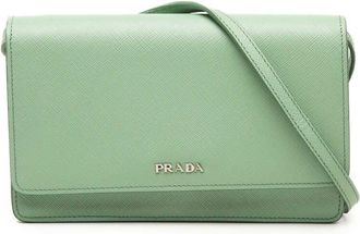 Prada Pre-owned Prada Saffiano Wallet on Strap Ladies 9IZ17FTQ5GU4VCF2