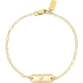 Set & Stones Cora Initial Bracelet in Gold /H at Nordstrom