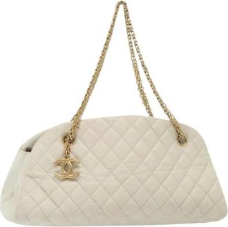 Chanel Pre-owned Shoulder Bags, female, White, Size: ONE SIZE Pre-owned Vintage Shoulder Bag