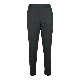 Kiltie Broeken, Dames, Grijs, L, Wol, Tapered Broeken