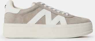 Steve Madden Womens Opponent Low Top Trainers in Grey Suede - Size UK 8