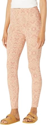 Prana Womens Bohemia Hill Flare Crop Pants In Pink Sand Mosaic