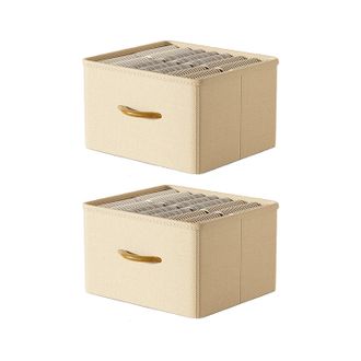 OEM Juego De 2 Organizadores De Armario Plegables - Sistema De Almacenamiento Para Pantalones, Ropa, Calcetines, Mantas, Bebidas - (39 X 30 X 19) Cm