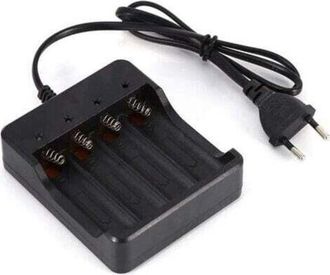 OEM Cargador De Bater&iacute;as De 4 Ranuras Para Bater&iacute;as Recargables De Litio 18650, Enchufe Europeo, Con Funci&oacute;n De Protecci&oacute;n Contra Carga Inversa, Buena Cal