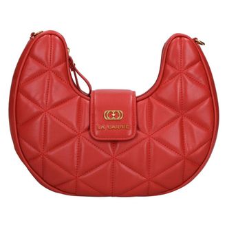 La Carrie Tassen, Dames, Rood, ONE Size, Leer, Stitch Spoon Leren Tas