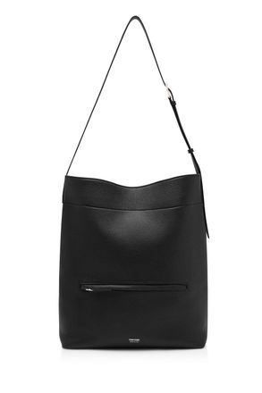 Tom Ford GRAIN LEATHER BUCKET BAG Size: OS, colour: BLACK