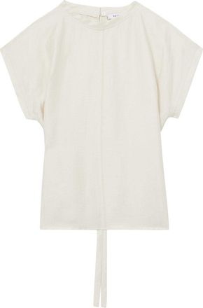Reiss Soleya Linen-Blend T -Shirt