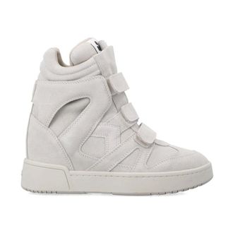 Isabel Marant High-Top Wedge Sneakers - Dames - Schoenen - Beige - Maat: 36 EU Su&egrave;de