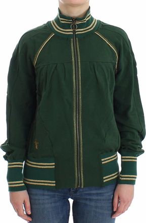 John Galliano Mock Zip Cardigan Sweatshirt Sweater Womens Jacket