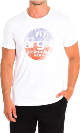 La Martina T-shirt met korte mouwen - Heren - T-shirts - Wit - L - Katoen - Tops
