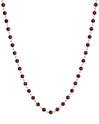 Jewelmak 14K Garnet Necklace