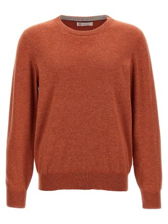 Brunello Cucinelli Cashmere Sweater Maglioni Arancione-Uomo