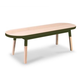 Mon Petit Meuble Fran&ccedil;ais Mesa de centro de madera maciza de fresno 140 cm