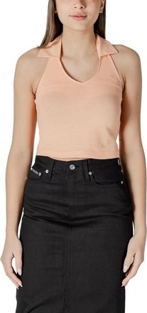 Calvin Klein Jeans Accessories - Dames - Tops zonder mouwen - Oranje - XS - Tops