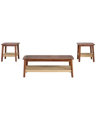 Alaterre Furniture Calais Coffee Table With 2 End Tables