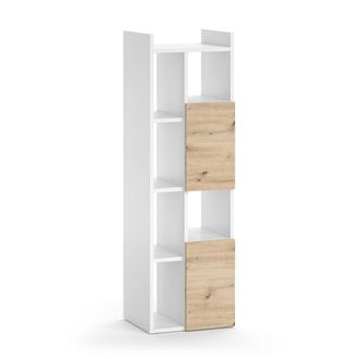 Vicco Armario De Ba&ntilde;o Alf, Blanco, 36 X 117 Cm Con 2 Cajones