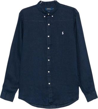 Ralph Lauren Shirt Ralph Lauren - Heren - Casual Overhemden - Blauw - 2XL - Overhemden
