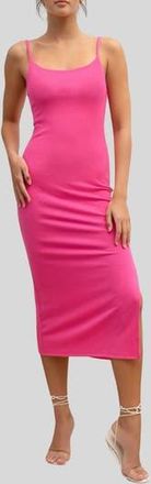 Blu Pepper Ribbed Body-Con Dress in Fuchsia at Nordstrom Rack, Size Medium