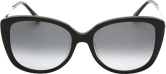 Kate Spade New York Womens Kate Spade Lorene/F/S 0Grey Shaded Lens Black Sunglasses - Size: ONE size