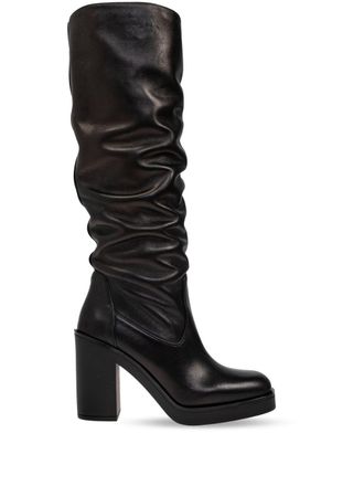 Stuart Weitzman 80mm Bethenny boots - women - Calf Leather - 38,5 - Black