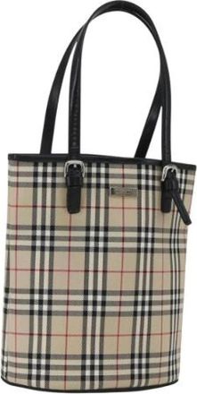 Burberry Pre-owned Tote Bags, female, Beige, Size: ONE SIZE Pre-owned Vintage Tote Bag