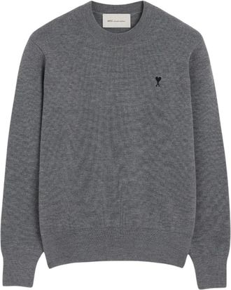 Ami Heren, Truien, Grijs, Maat: 2XL Wol