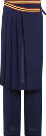 Dries Van Noten Pants Navy Prestona