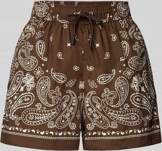 Suncoo Shorts im Allover-Look Modell BAHIA in Schoko, Gr&ouml;&szlig;e XS