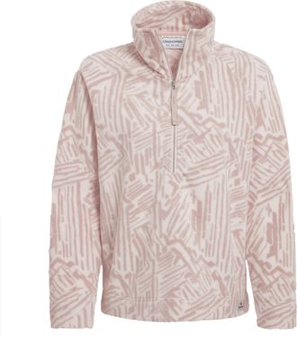 Craghoppers Dames/Dames Annjela Graphic Print Half Zip Fleece Top (Zachte champignon)