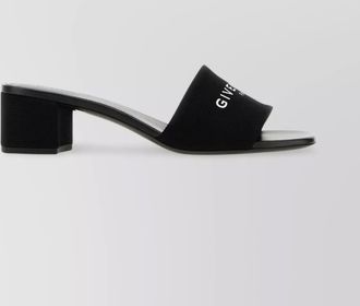 Givenchy canvas 4g mules with square toe and thick block heel