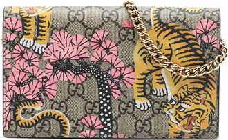 Gucci Pre-owned Gucci GG Supreme Bengal Wallet on Chain Ladies 452348 2149