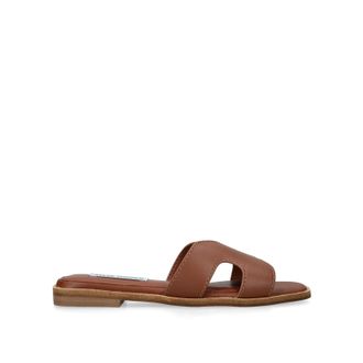 Steve Madden Womens Leather Bondst Brown Sandals - Size UK 5