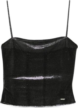 Gucci Jersey broek met iriserend effect - Dames - Tops zonder mouwen - Zwart - S - Tops