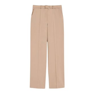 Sportmax Sportmax, Wide Trousers, female, Beige, Size: M Abituro Wide Trousers